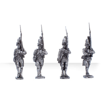 Soldiers of the Ancien Regime Marching Infantry x4